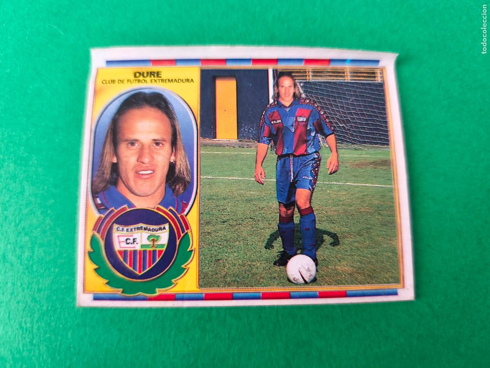 Cartes &agrave; collectionner de Football: CROMO FUTBOL DURE EXTREMADURA C.F. COLOCA VENTANILLA SUPERIOR LIGA ESTE 1996-1997/96-97