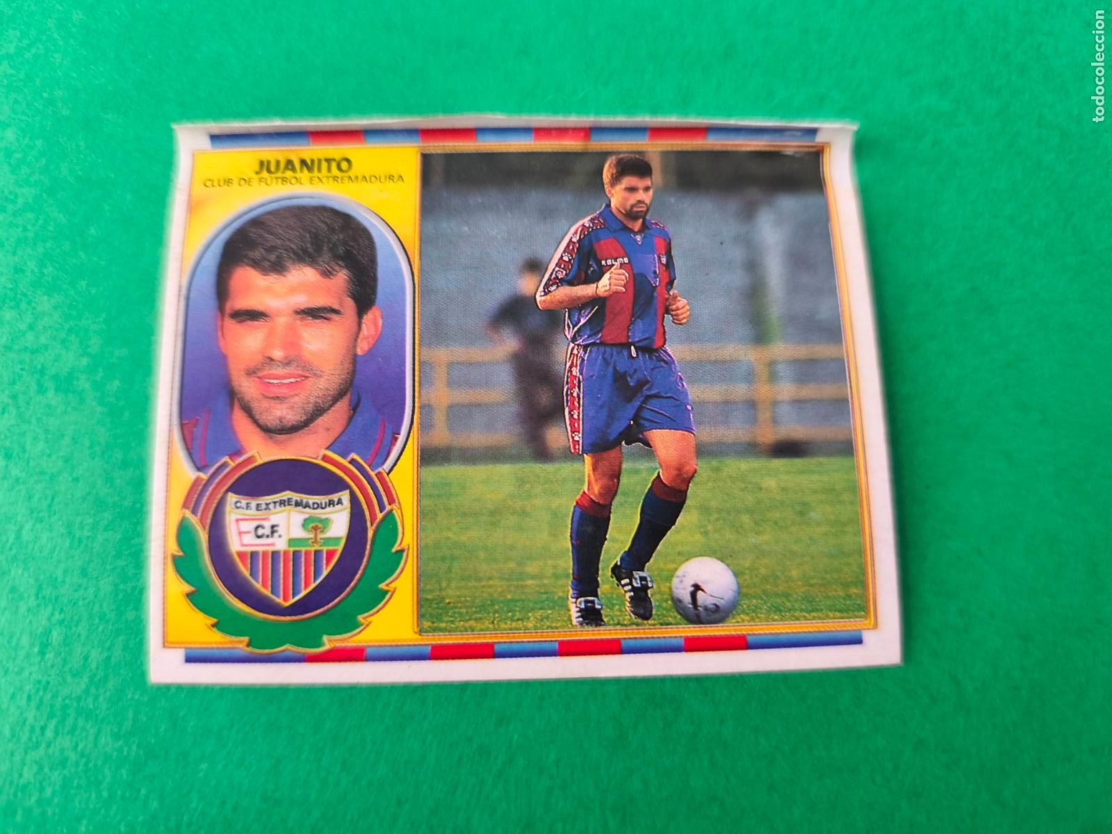 Cartes &agrave; collectionner de Football: CROMO FUTBOL JUANITO EXTREMADURA C.F. COLOCA VENTANILLA SUPERIOR LIGA ESTE 1996-1997/96-97