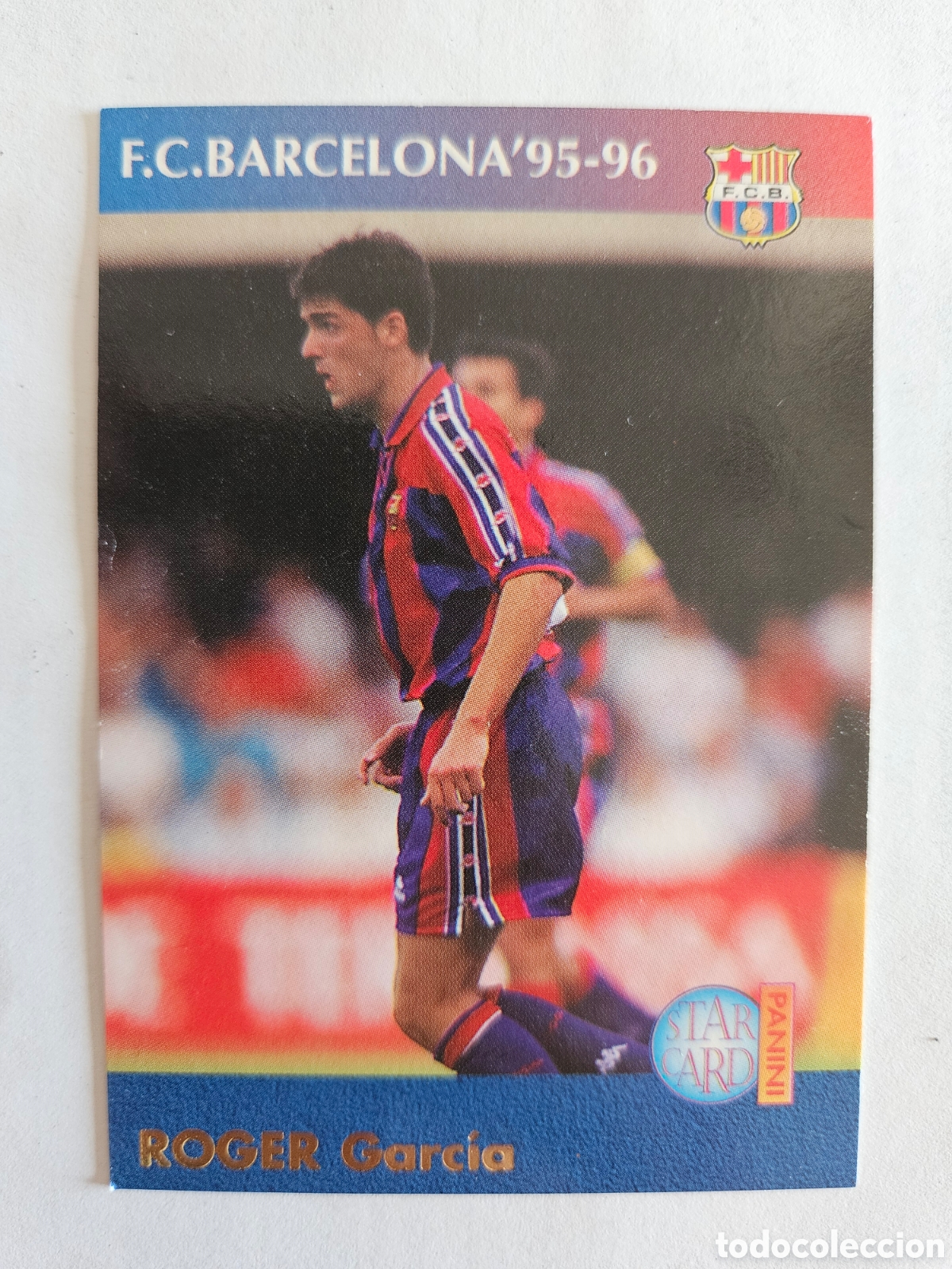 Cromos de f&uacute;tbol: CROMO PANINI BAR&Ccedil;A CARDS 90 96 N&ordm; 46 ROGER GARCIA - BARCELONA LIGA 1996