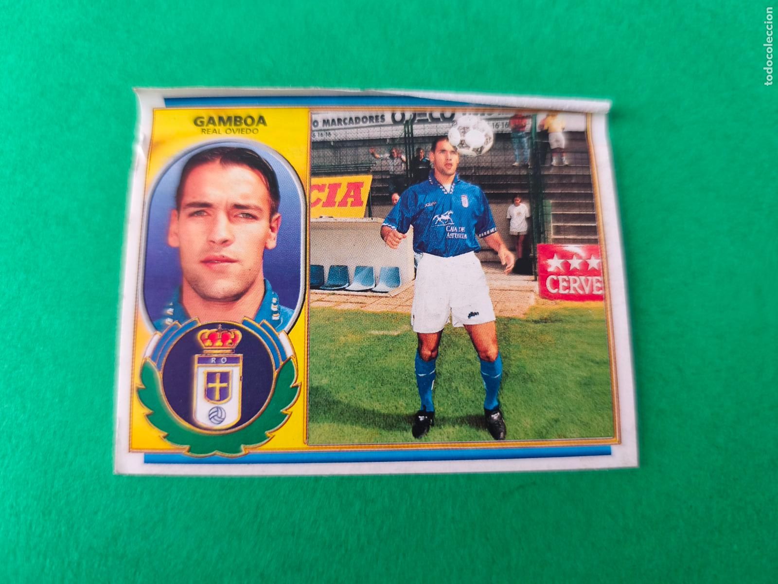 Football Stickers: CROMO FUTBOL GAMBOA REAL OVIEDO C.F. COLOCA VENTANILLA SUPERIOR LIGA ESTE 1996-1997/96-97