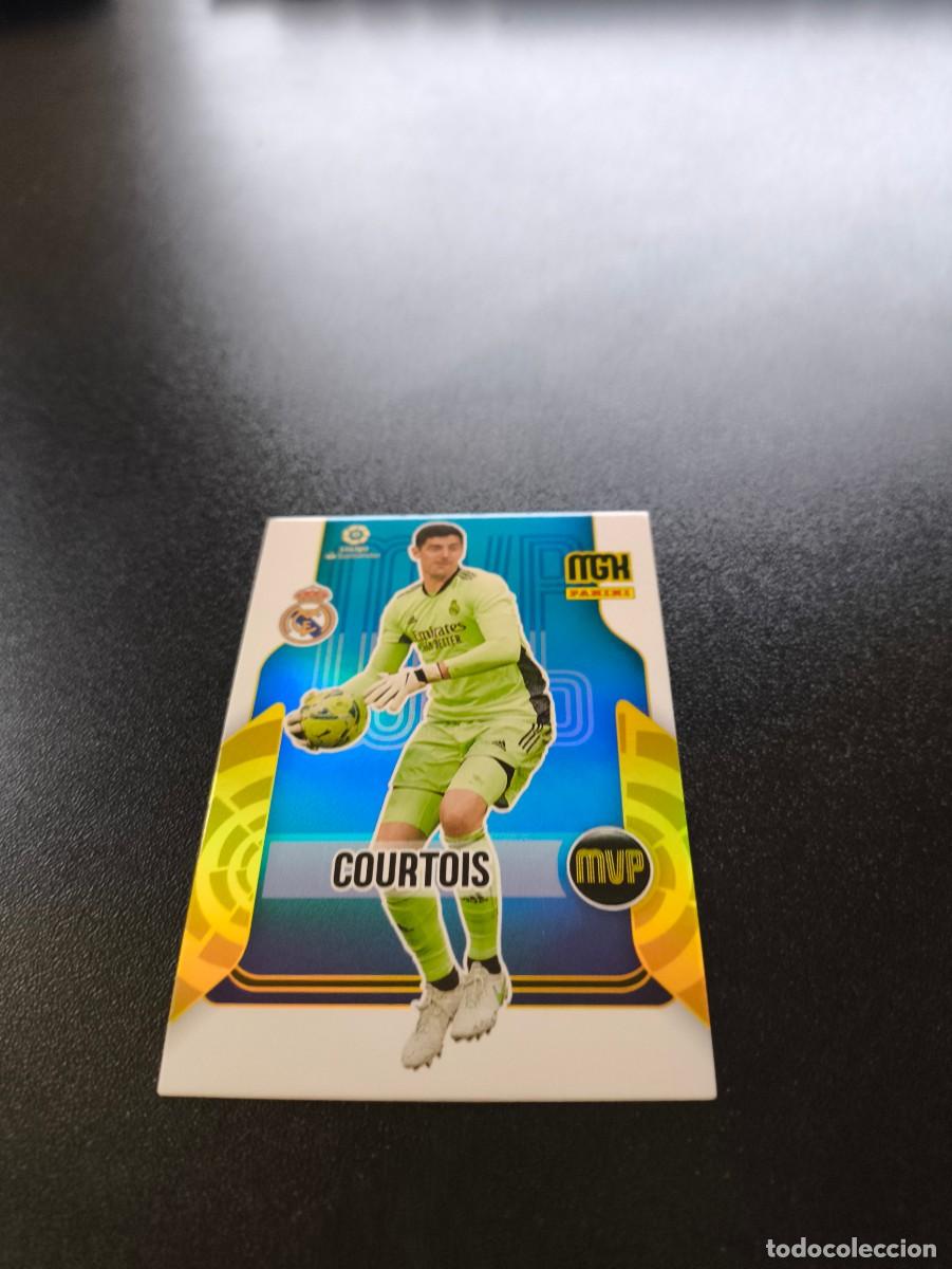 Cromos de f&uacute;tbol: 364 Thibaut Courtois REAL MADRID MVP PANINI LIGA MEGACRACKS MGK 2021 2022 21 22 NO ESTE ADRENALYN