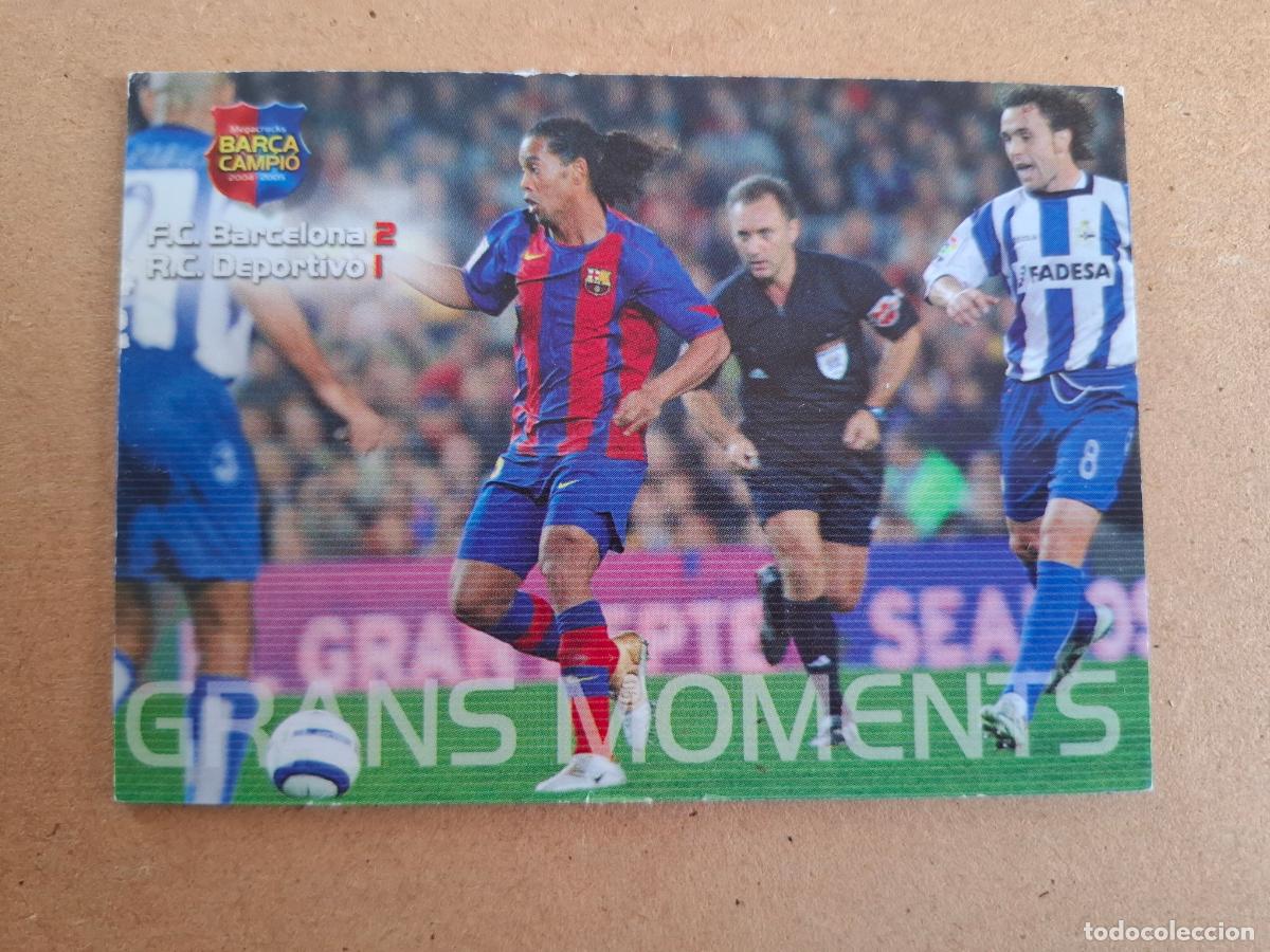 Cromos de f&uacute;tbol: BAR&Ccedil;A CAMPI&Oacute; 2004 2005 04 05 - PANINI - 110 BARCELONA 2 - DEPORTIVO 1 ( RONALDINHO ) - CP9
