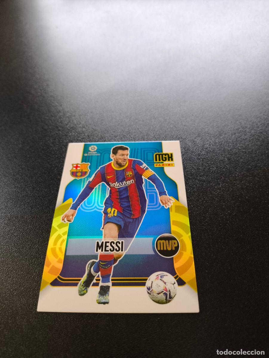 Cromos de f&uacute;tbol: 375 Lionel Messi BARCELONA MVP PANINI LIGA MEGACRACKS MGK 2021 2022 21 22 NO ESTE ADRENALYN