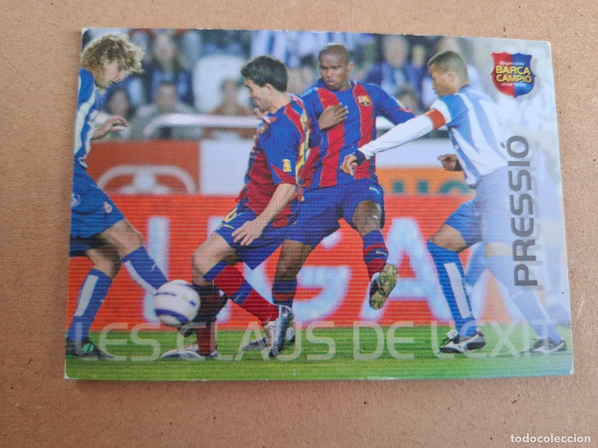 Cromos de f&uacute;tbol: BAR&Ccedil;A CAMPI&Oacute; 2004 2005 04 05 - PANINI - 105 PRESSI&Oacute; - FC. BARCELONA - CP9