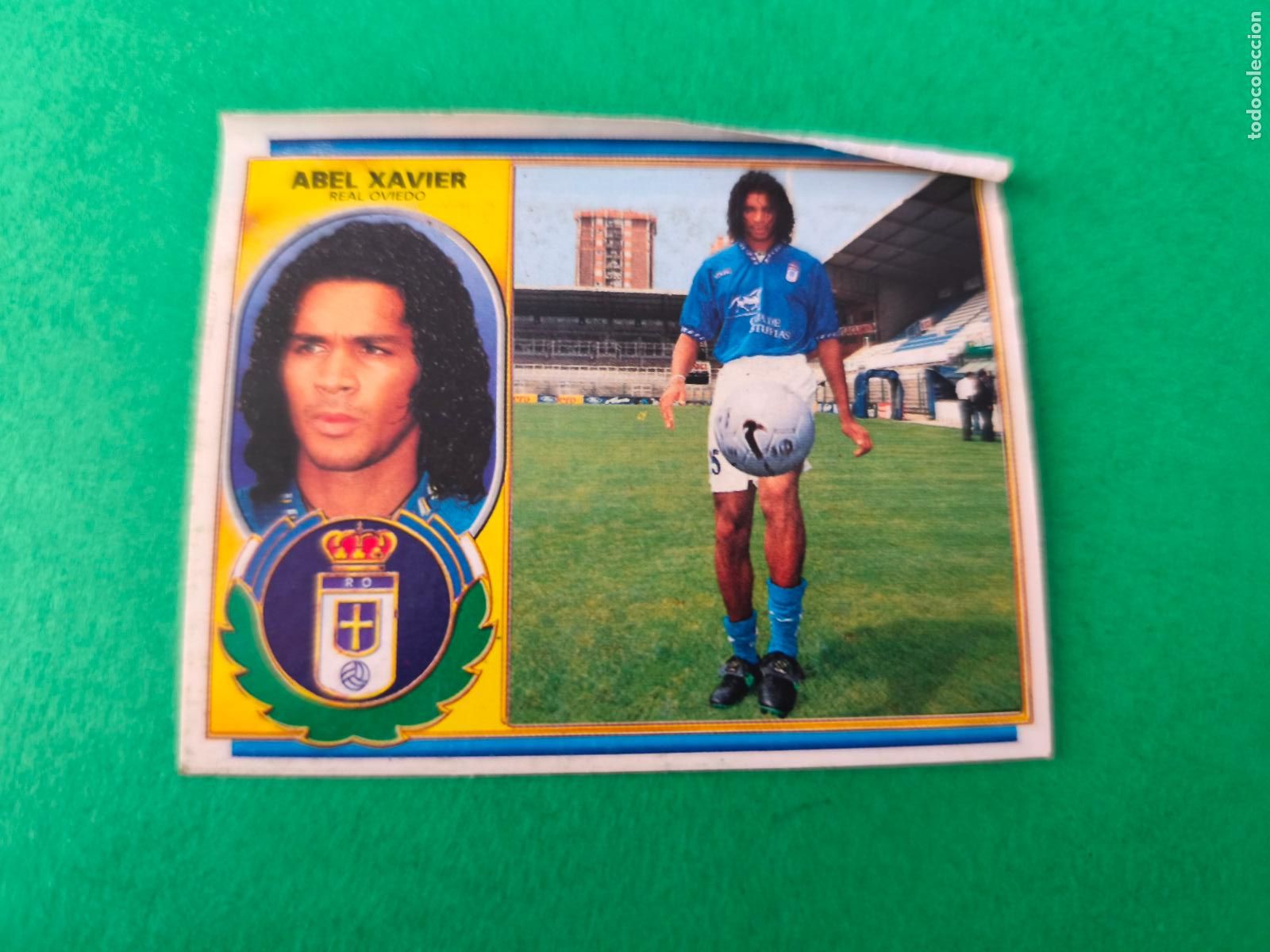 Cromos de f&uacute;tbol: CROMO FUTBOL ABEL XAVIER REAL OVIEDO C.F. COLOCA VENTANILLA SUPERIOR LIGA ESTE 1996-1997/96-97