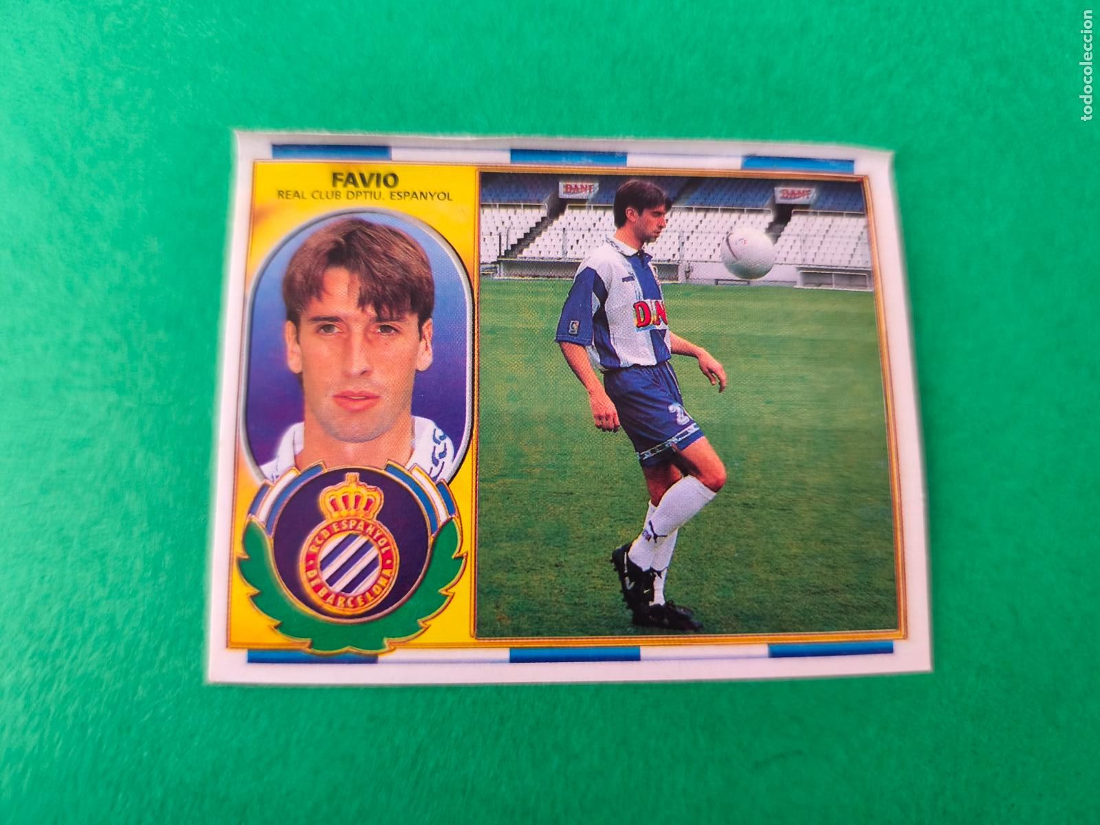 Cromos de f&uacute;tbol: CROMO FUTBOL FAVIO R.C.D. ESPA&Ntilde;OL-ESPANYOL COLOCA VENTANILLA SUPERIOR LIGA ESTE 1996-1997/96-97