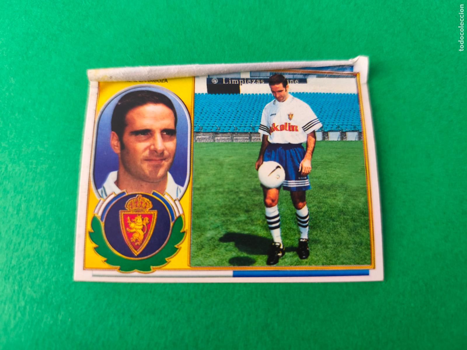 Cromos de f&uacute;tbol: CROMO FUTBOL GARITANO REAL ZARAGOZA COLOCA VENTANILLA SUPERIOR LIGA ESTE 1996-1997/96-97
