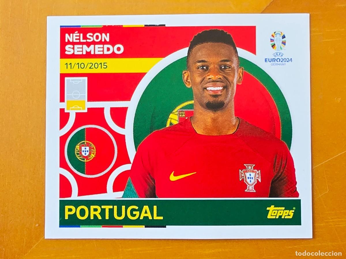 Cromos de f&uacute;tbol: POR 5 N&eacute;lson Semedo, Portugal, Topps UEFA Euro 2024, Eurocopa Germany 24 sticker