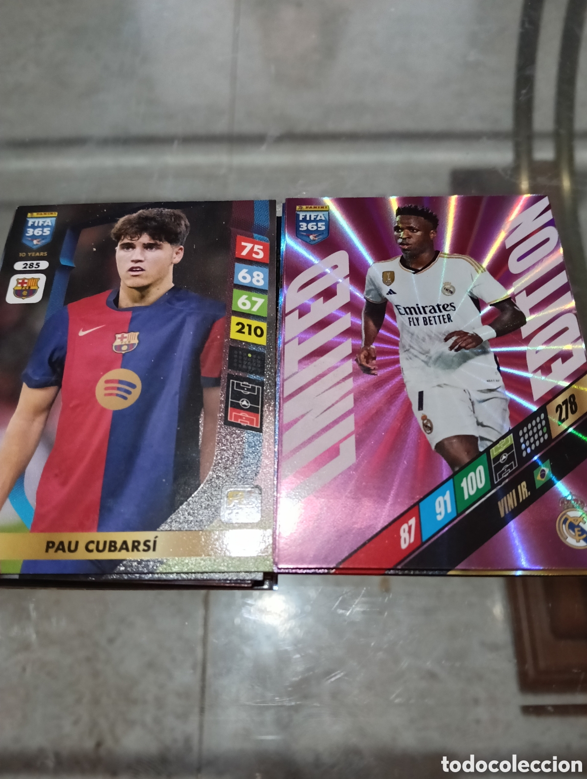 Cromos de Futebol: Lote de 27 cartas de Adrenalyn FIFA 365, a&ntilde;os 2024 y 2025