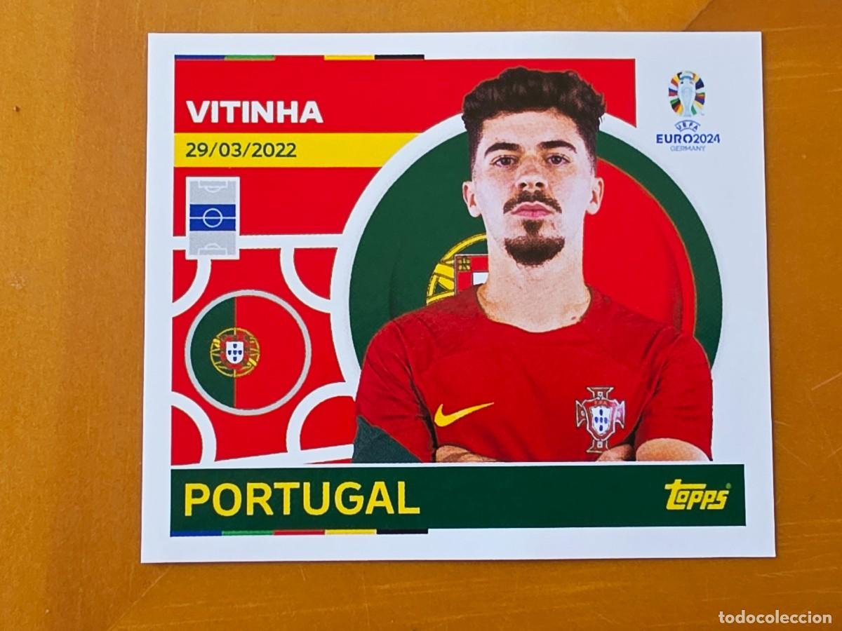 Cromos de Futebol: POR 16 Vitinha, Portugal, Topps UEFA Euro 2024, Eurocopa Germany 24 sticker
