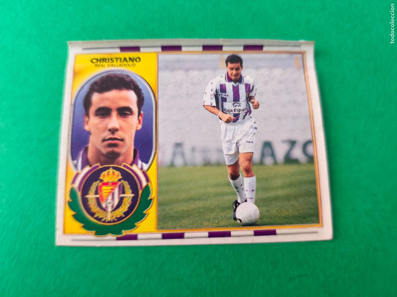 Cromos de Futebol: CROMO FUTBOL CHRISTIANO REAL VALLADOLID COLOCA VENTANILLA SUPERIOR LIGA ESTE 1996-1997/96-97