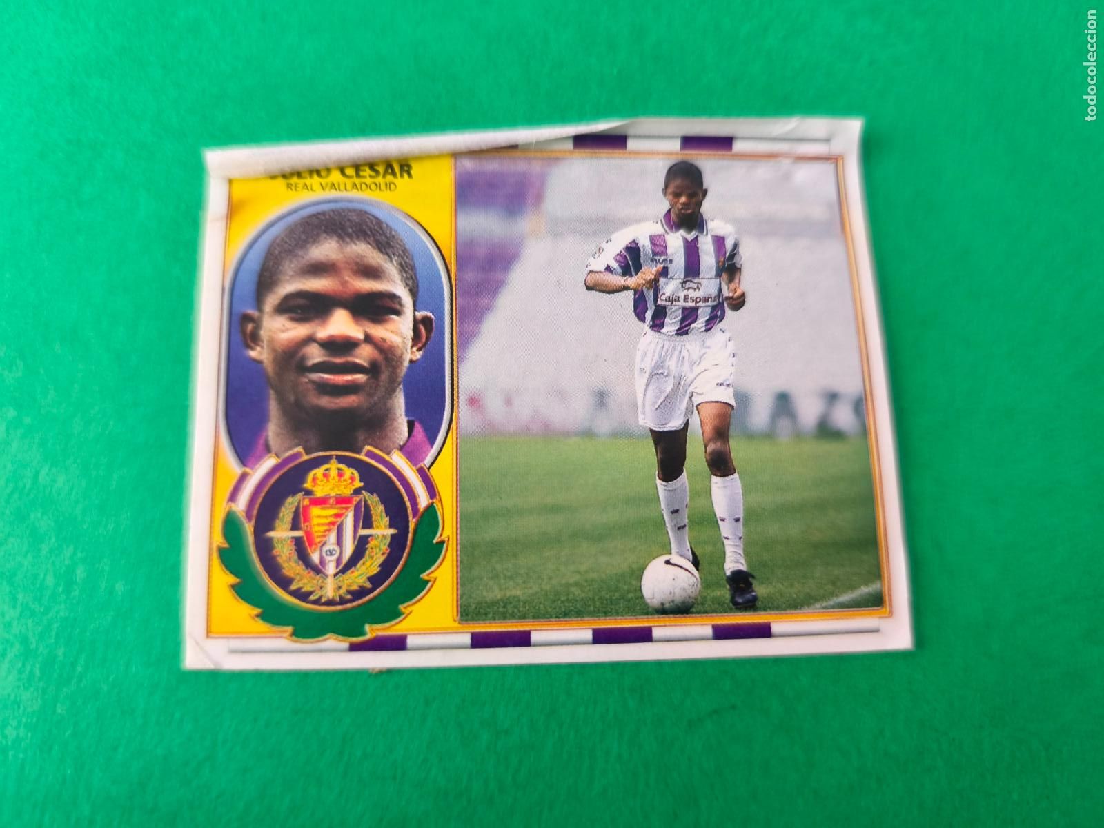 Cromos de Futebol: CROMO FUTBOL JULIO CESAR REAL VALLADOLID COLOCA VENTANILLA SUPERIOR LIGA ESTE 1996-1997/96-97