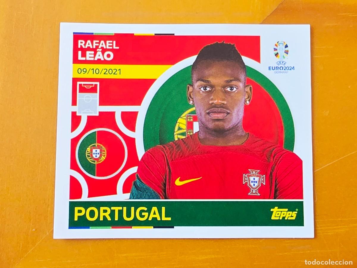 Cromos de f&uacute;tbol: POR 21 Rafael Le&atilde;o, Portugal, Topps UEFA Euro 2024, Eurocopa Germany 24 sticker