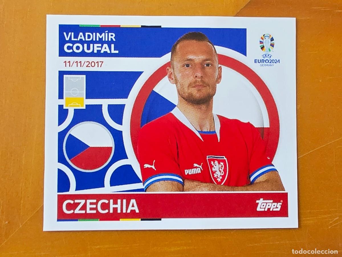 Cromos de f&uacute;tbol: CZE 7 Vladimir Coufal, Rep&uacute;blica Checa Chequia, Topps UEFA Euro 2024, Eurocopa Germany 24 sticker
