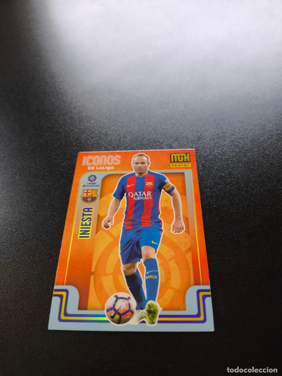Cromos de f&uacute;tbol: 420 Iniesta BARCELONA ICONOS PANINI LIGA MEGACRACKS MGK 2021 2022 21 22 NO ESTE ADRENALYN
