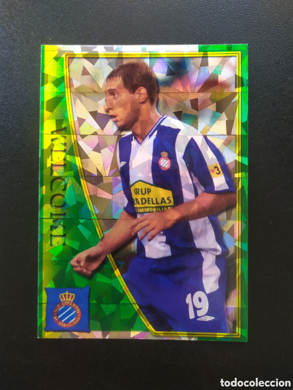 Cromos de f&uacute;tbol: Mundicromo fichas Liga 2005 2006 05 06 Zabaleta welcome brillo tri&aacute;ngulos n&deg; 597 Espanyol