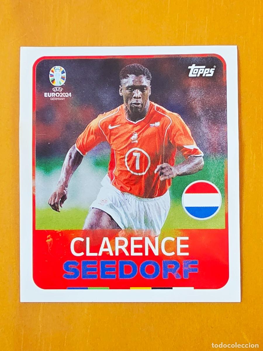 Cromos de f&uacute;tbol: LEG 6 Clarence Seedorf, Pa&iacute;ses Bajos Holanda, Leyenda Topps UEFA Euro 2024, Eurocopa Germany sticker
