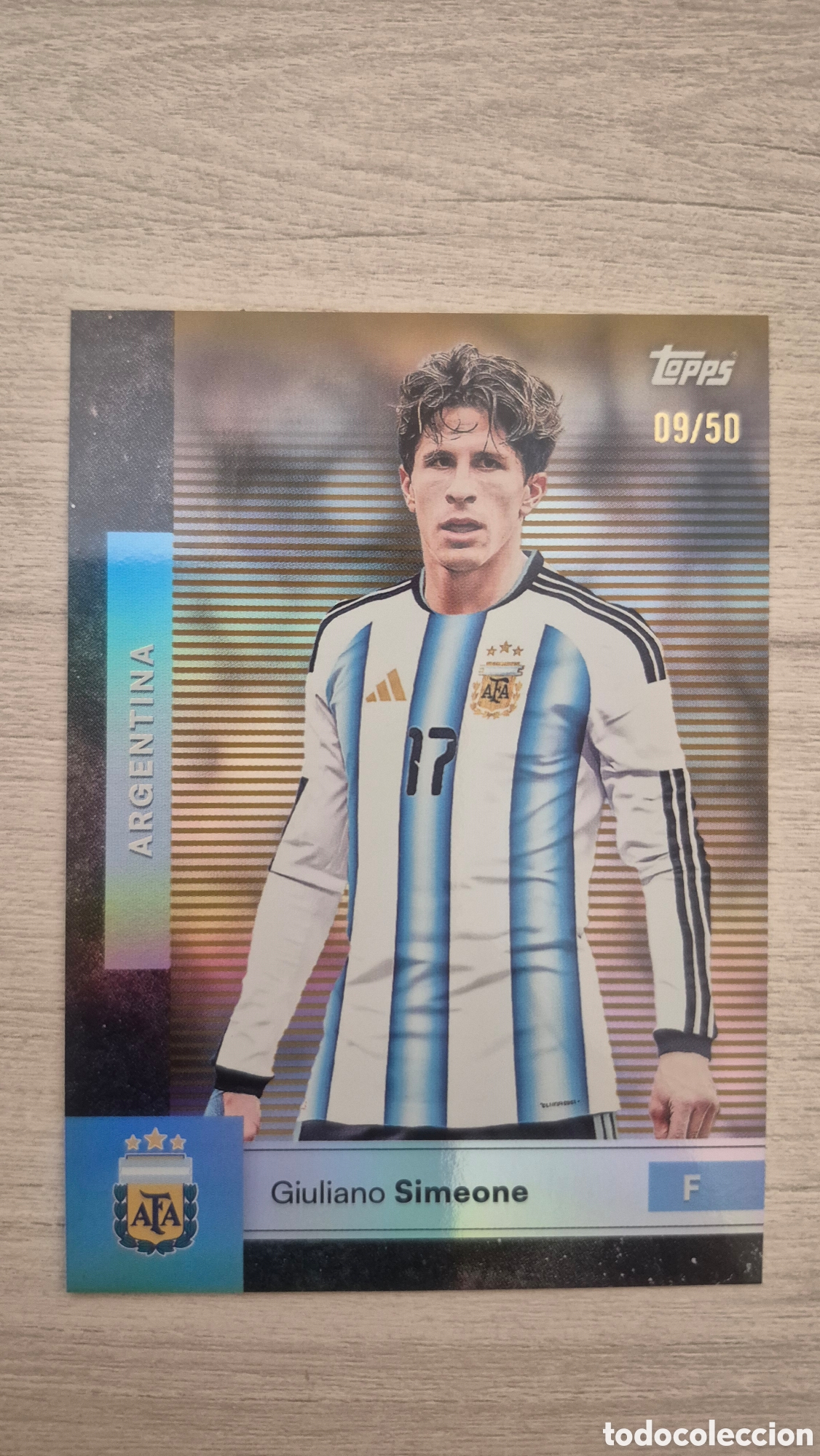 Cromos de Futebol: Giuliano Simeone /50 Team Set Argentina 2026
