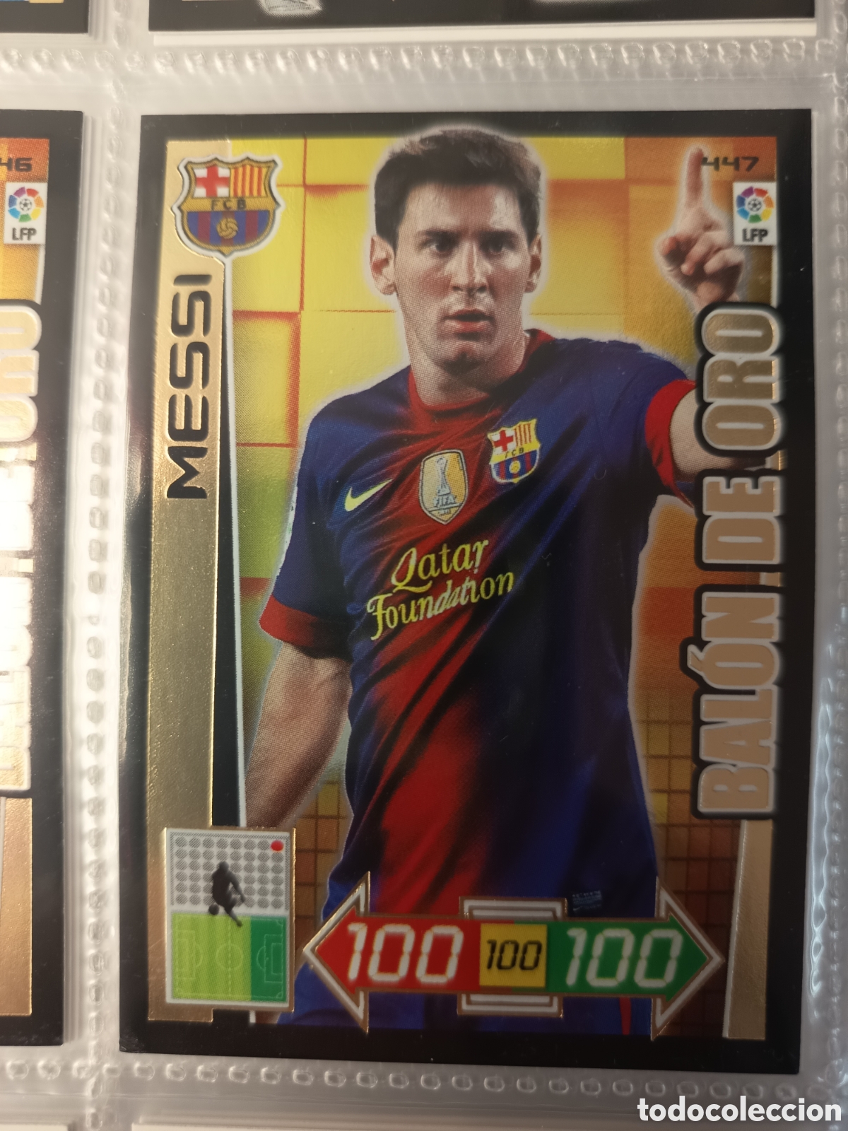 Football Stickers: BALON ORO 447 MESSI ADRENALYN XL LIGA 2012 2013 12-13