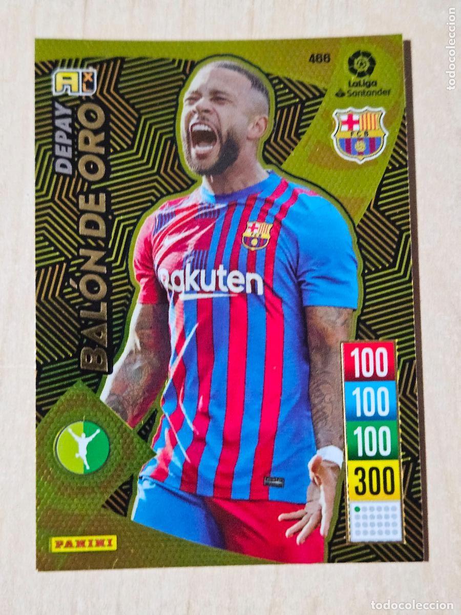 Cromos de f&uacute;tbol: FICHA N&ordm; 466 DEPAY - ADRENALYN 21 22 - PANINI 2021 - 22 - CROMO - BALON DE ORO