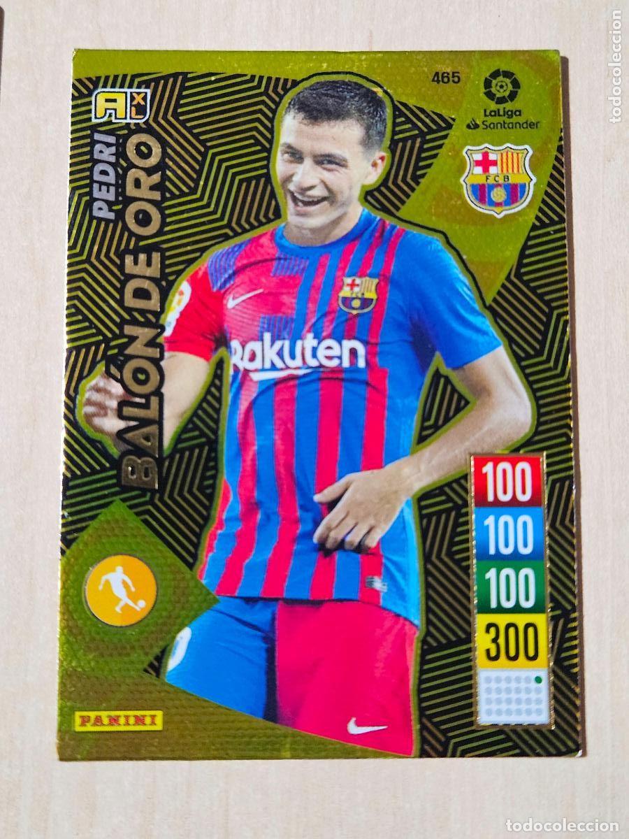 Cromos de f&uacute;tbol: FICHA N&ordm; 465 PEDRI - ADRENALYN 21 22 - PANINI 2021 - 22 - CROMO - BALON DE ORO