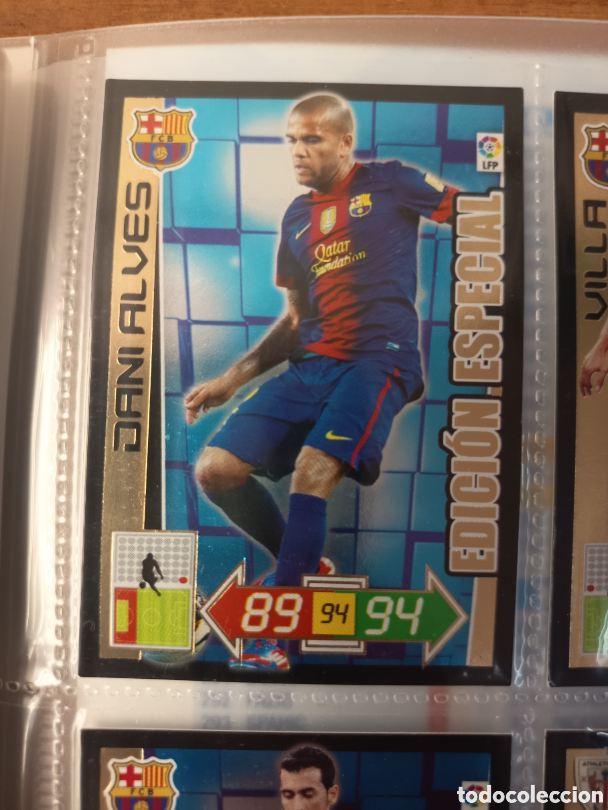 Football Stickers: EDICION ESPECIAL DANI ALVES ADRENALYN XL LIGA 2012 2013 12-13