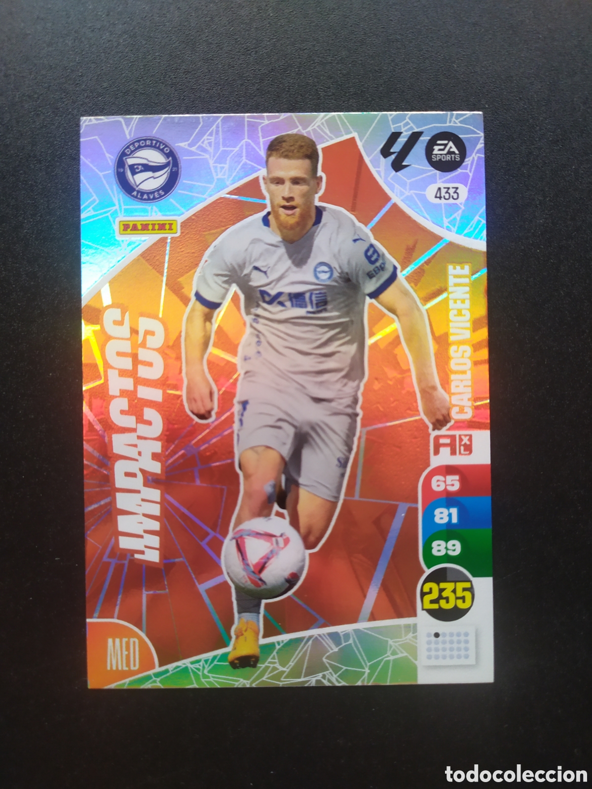 Cromos de f&uacute;tbol: Adrenalyn 2024 2025 24 25 panini Carlos Vicente impactos n&deg; 433 Alaves