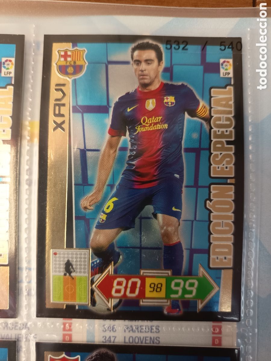 Fu&szlig;ball-Sticker: EDICION ESPECIAL XAVI ADRENALYN XL LIGA 2012 2013 12-13