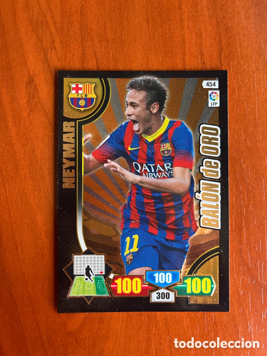 Cromos de f&uacute;tbol: BALON DE ORO 454 NEYMAR - ADRENALYN 13 14 - PANINI 2013 2014 - CROMO - PANINI