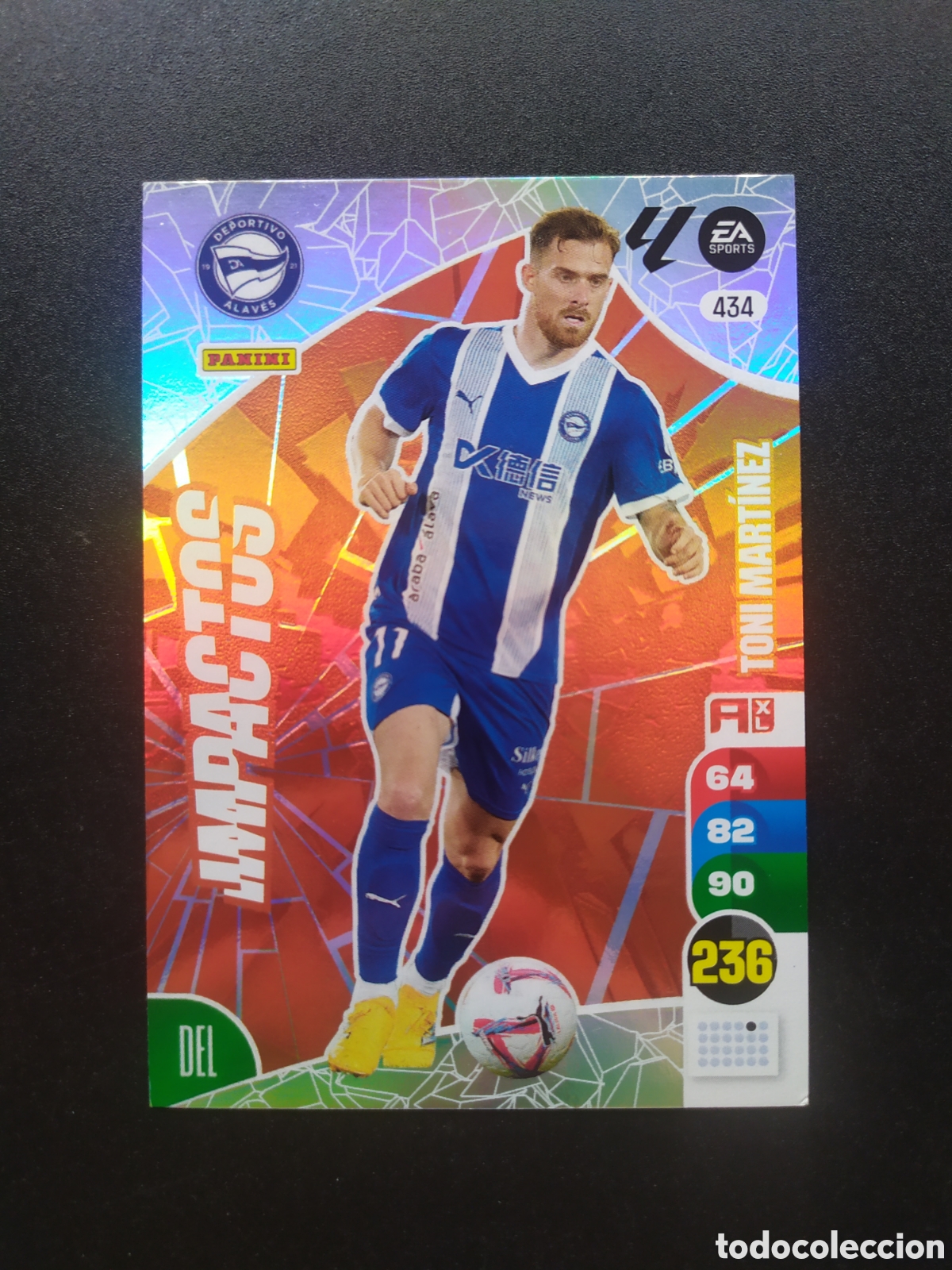 Cromos de f&uacute;tbol: Adrenalyn 2024 2025 24 25 panini Toni Martinez impactos n&deg; 434 Alaves