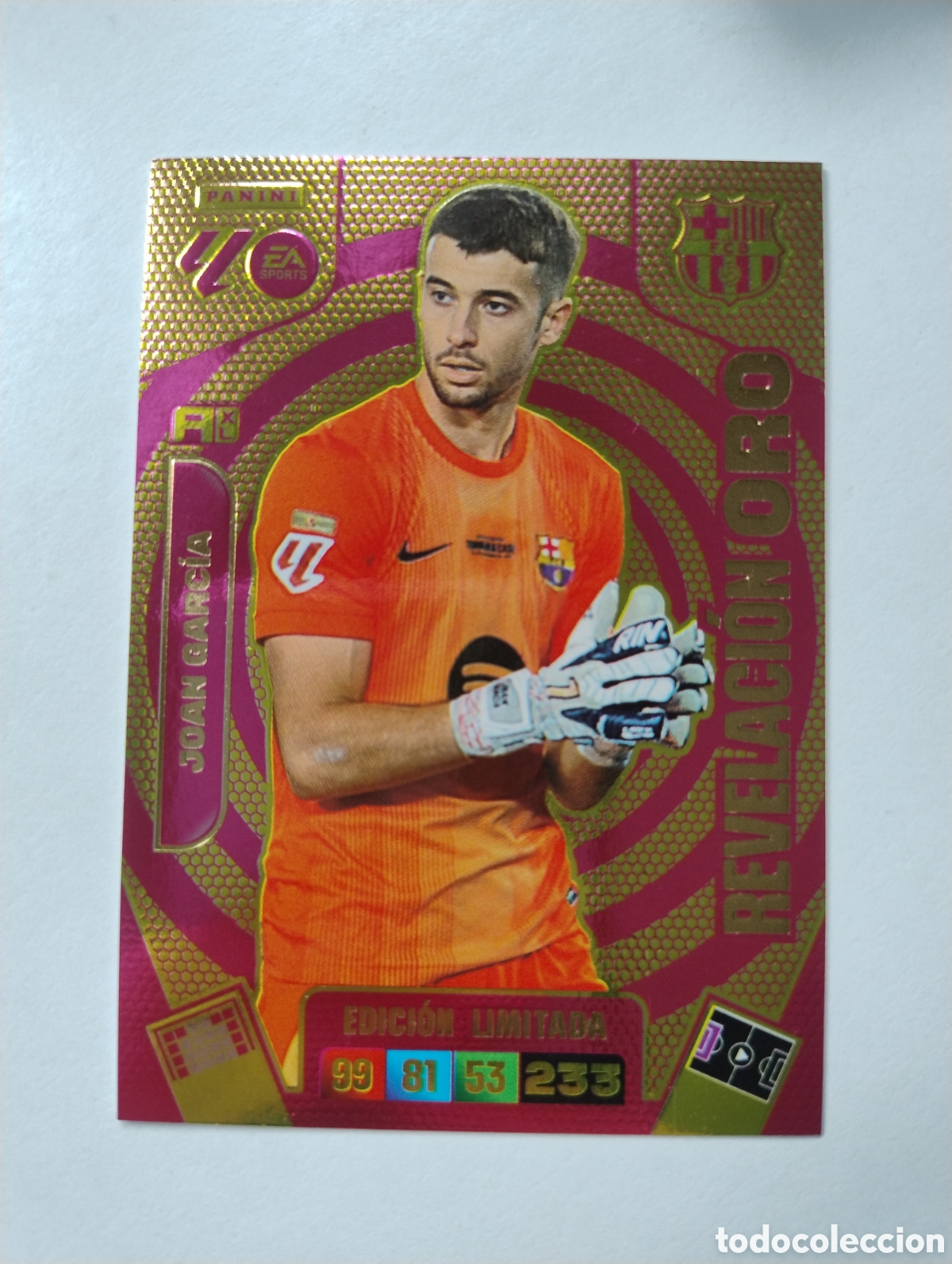 Cromos de Futebol: Joan Garc&iacute;a - Barcelona - Adrenalyn XL Liga 2025 - 2026 Revelaci&oacute;n Oro Edici&oacute;n Limitada
