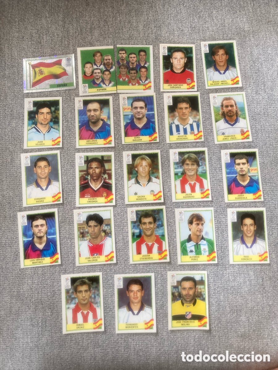 Cartes &agrave; collectionner de Football: Set completo Espa&ntilde;a Euro 2000-Spain-Eurocopa 2000-Panini