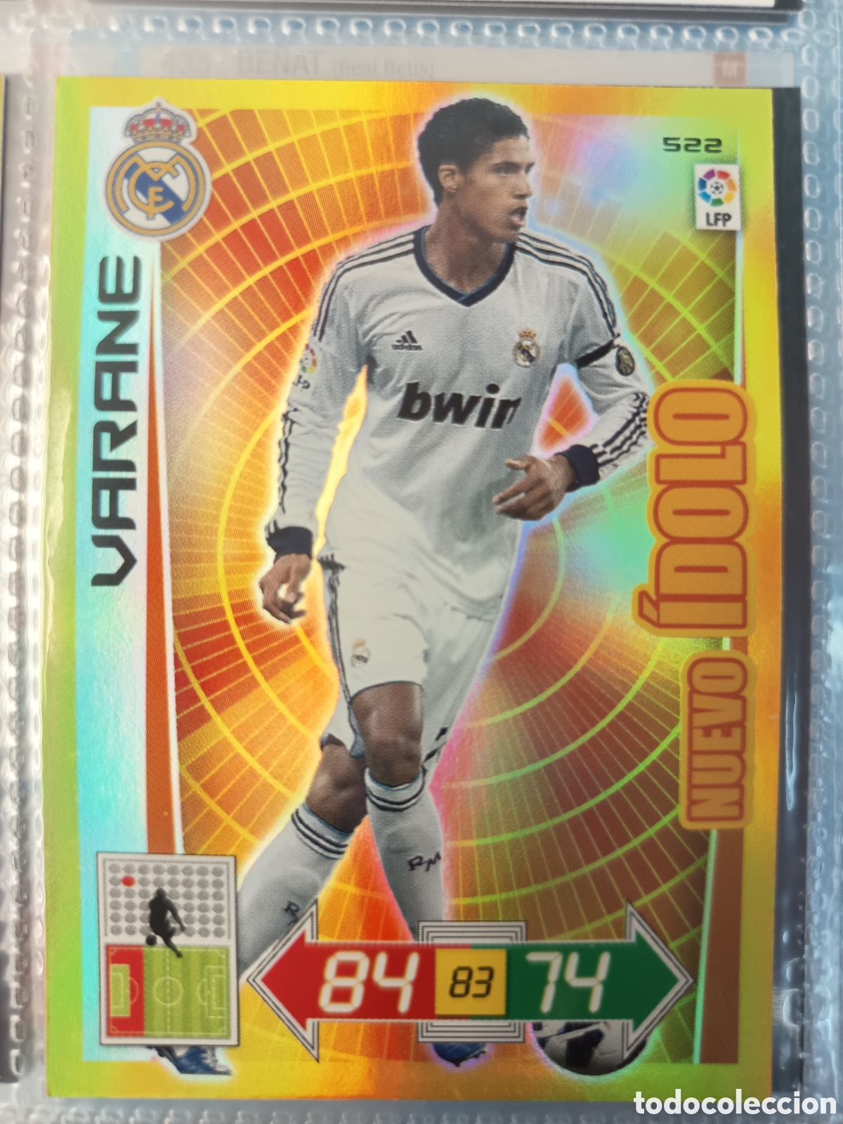 Cromos de f&uacute;tbol: NUEVO IDOLO 522 VARANE ADRENALYN XL LIGA 2012 2013 12-13