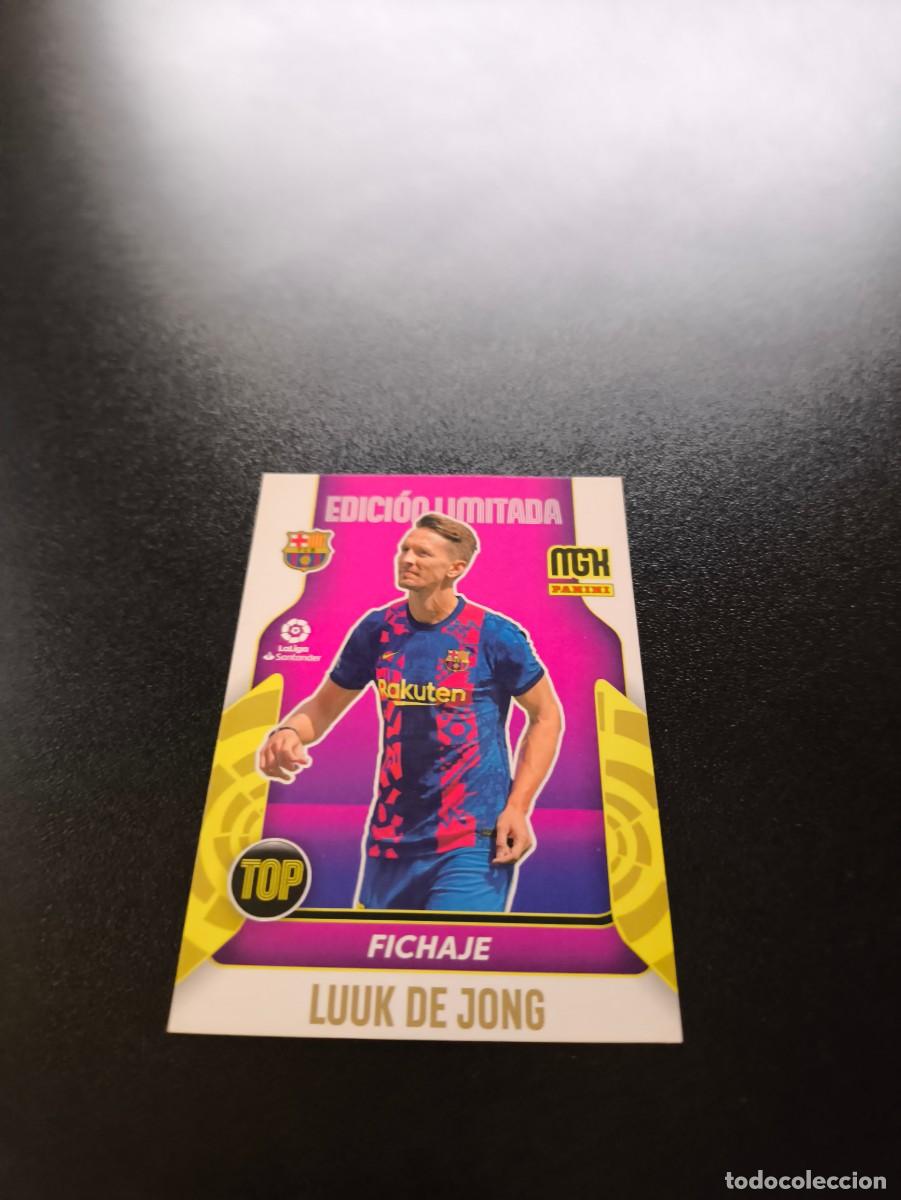Football Stickers: Luuk de Jong BARCELONA EDICION LIMITADA PANINI LIGA MEGACRACKS MGK 2021 2022 21 22 ESTE