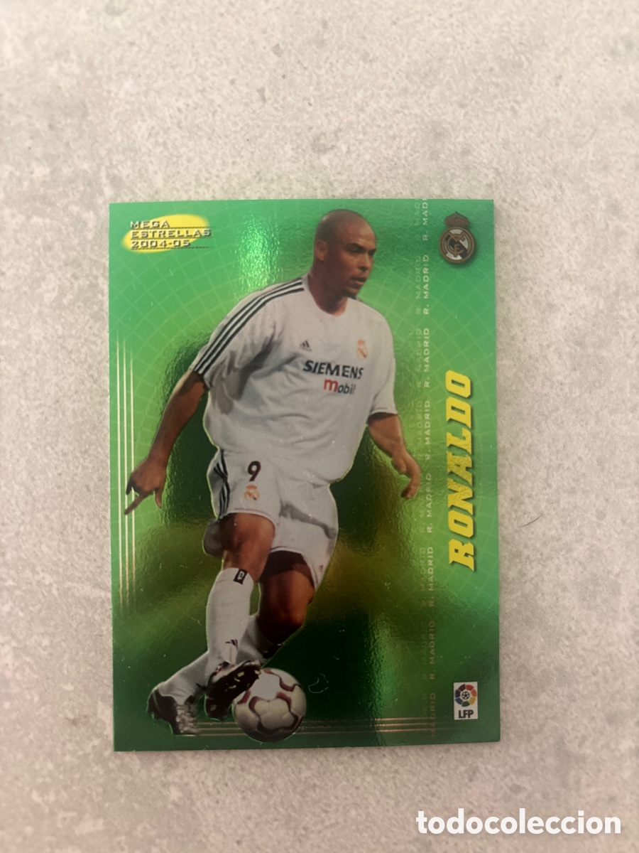 Cromos de f&uacute;tbol: Cromo Ronaldo 395 Real Madrid megaestrellas megacracks panini 2004-05