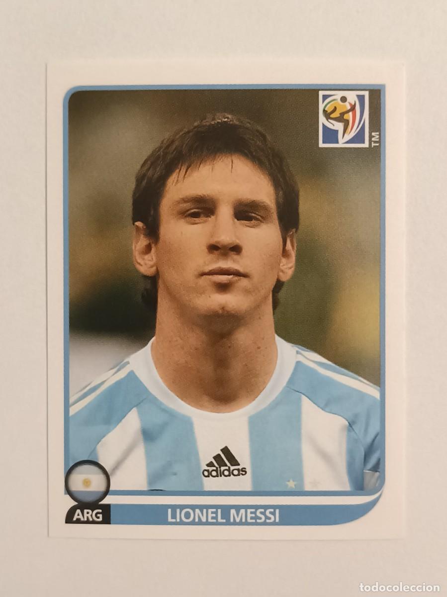 Cromos de f&uacute;tbol: #122 LIONEL MESSI (ARGENTINA) MUNDIAL SUDAFRICA 2010 PANINI