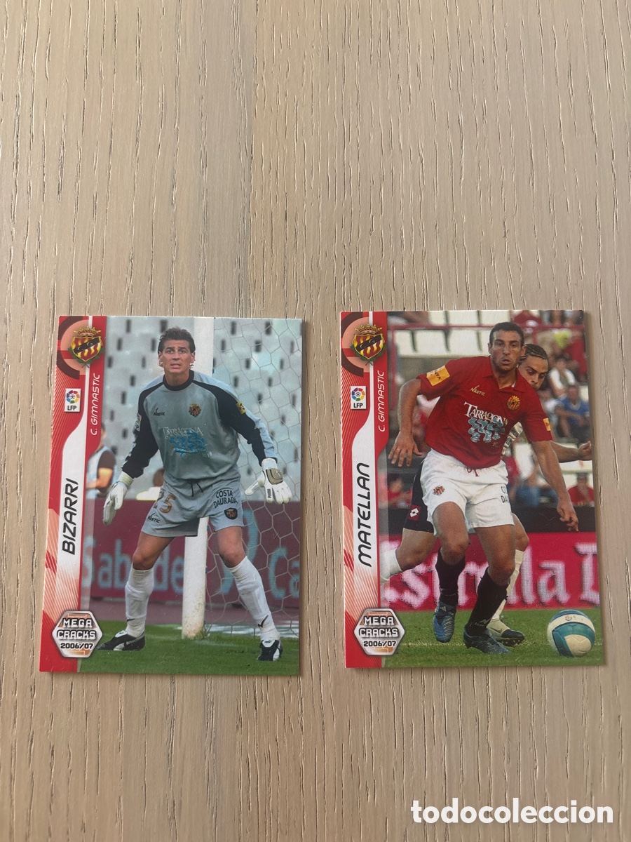 Cromos de f&uacute;tbol: Cromos Bizarri 146 Matellan 152bis Gimnastic Tarragona errores 2006-07 megacracks