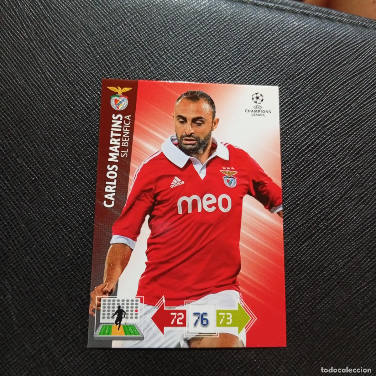 Cromos de f&uacute;tbol: CARLOS MARTINS BENFICA ADRENALYN CHAMPIONS LEAGUE 2012 2013 FUTBOL 12 13 - A210 PG424 B