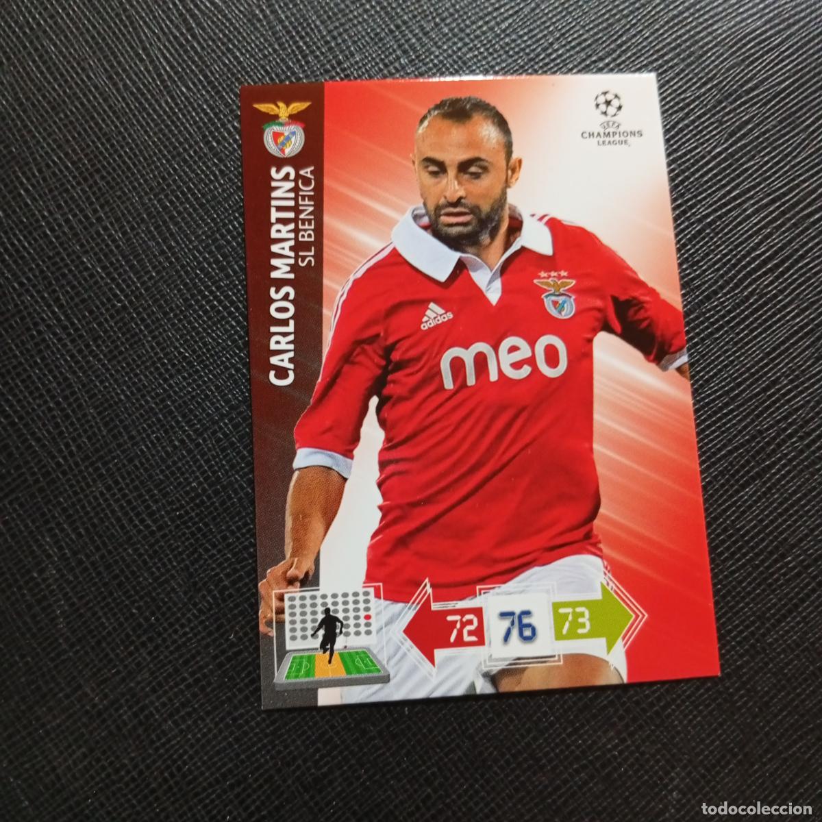 Cromos de f&uacute;tbol: CARLOS MARTINS BENFICA ADRENALYN CHAMPIONS LEAGUE 2012 2013 FUTBOL 12 13 - A210 PG433