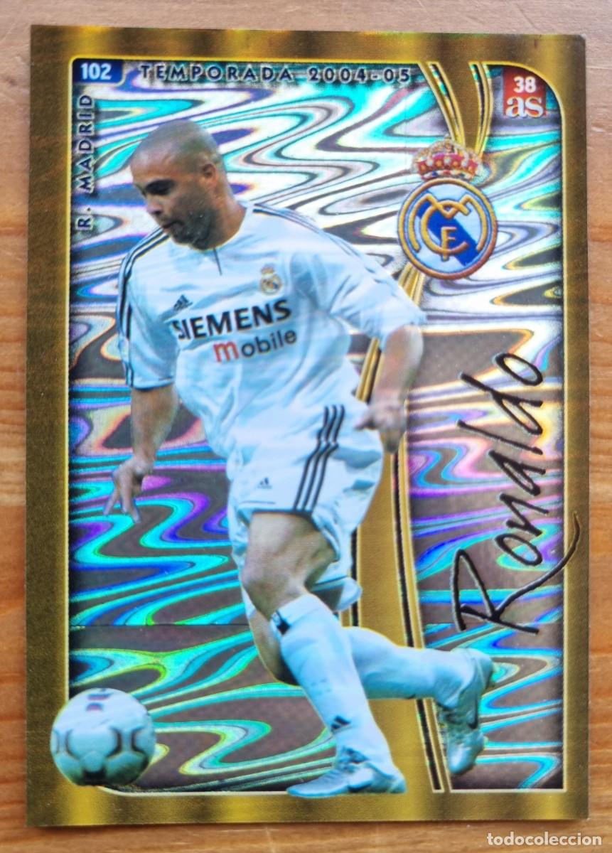 Fu&szlig;ball-Sticker: 38 RONALDO (Real Madrid CF) DIARIO AS. Las Fichas de la Liga 2004 2005 04 05 (Mundicromo)