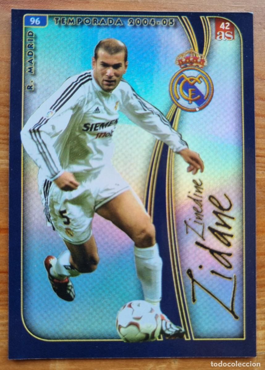 Fu&szlig;ball-Sticker: 42 ZIDANE (Real Madrid CF) DIARIO AS. Las Fichas de la Liga 2004 2005 04 05 (Mundicromo)