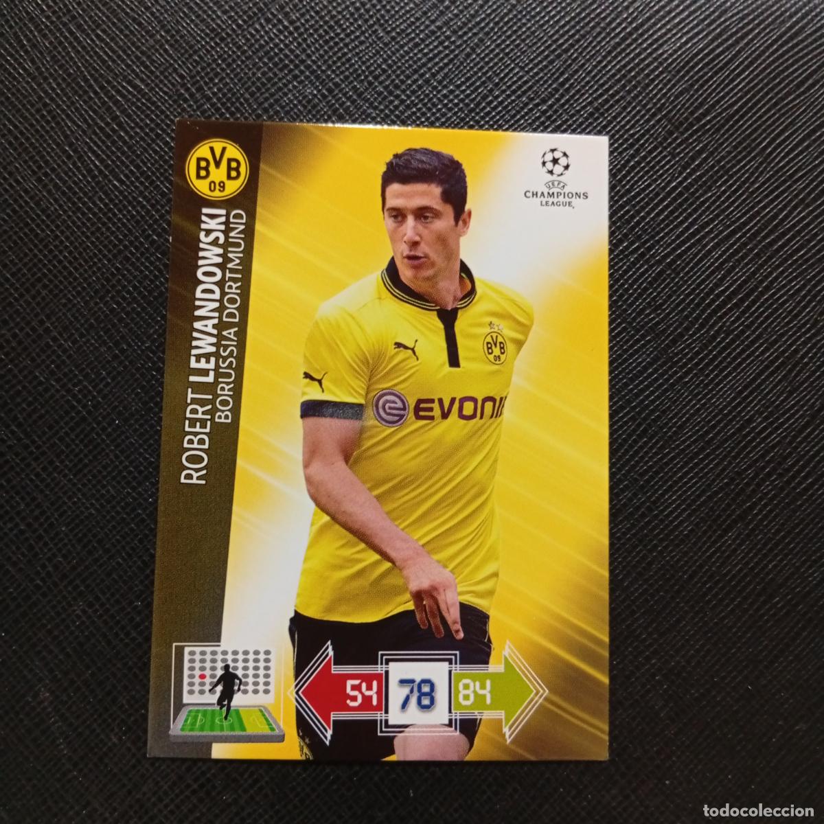 Cromos de f&uacute;tbol: LEWANDOWSKI BORUSSIA DORTMUND ADRENALYN CHAMPIONS LEAGUE 2012 2013 FUTBOL 12 13 - A210 PG496 B