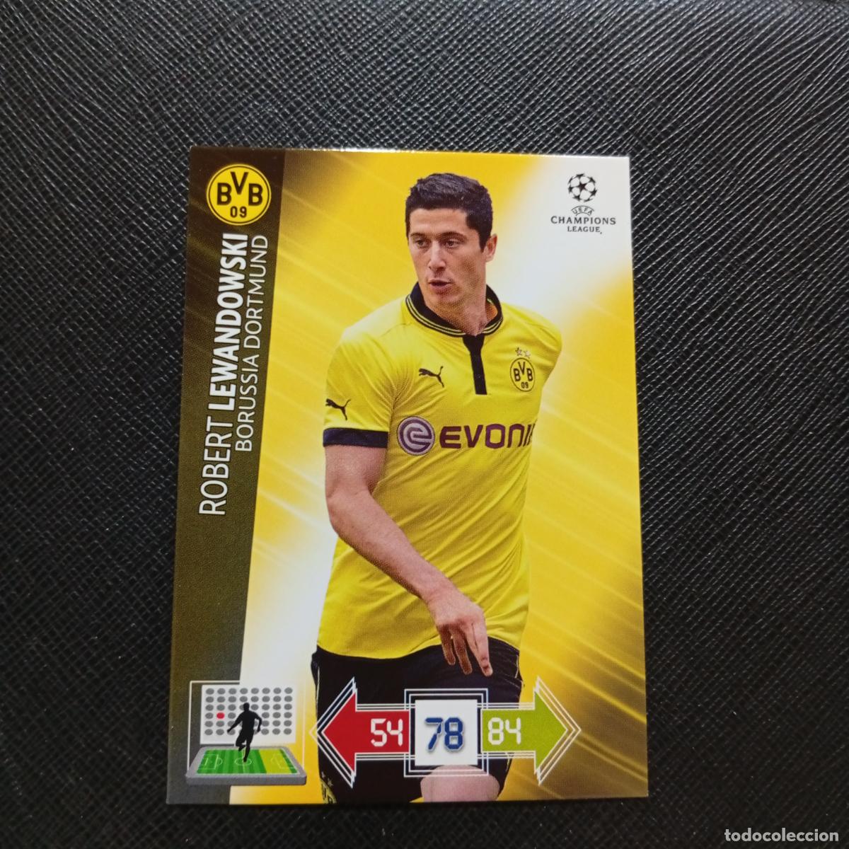 Cromos de f&uacute;tbol: LEWANDOWSKI BORUSSIA DORTMUND ADRENALYN CHAMPIONS LEAGUE 2012 2013 FUTBOL 12 13 - A210 PG514 B