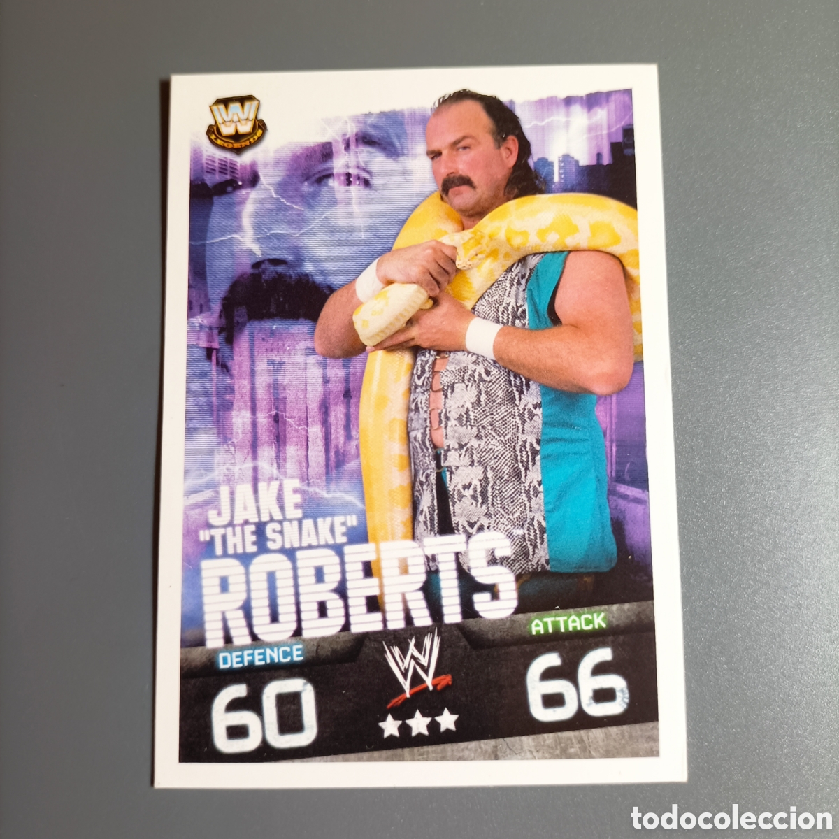 Cromos de f&uacute;tbol: CARTA WWE Topps Slam Attax Evolution 2009 - JAKE ROBERTS