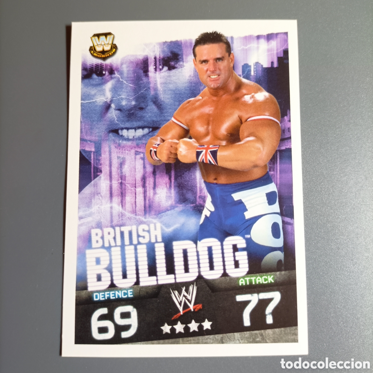 Cromos de f&uacute;tbol: CARTA WWE Topps Slam Attax Evolution 2009 - BRITISH BULLDOG