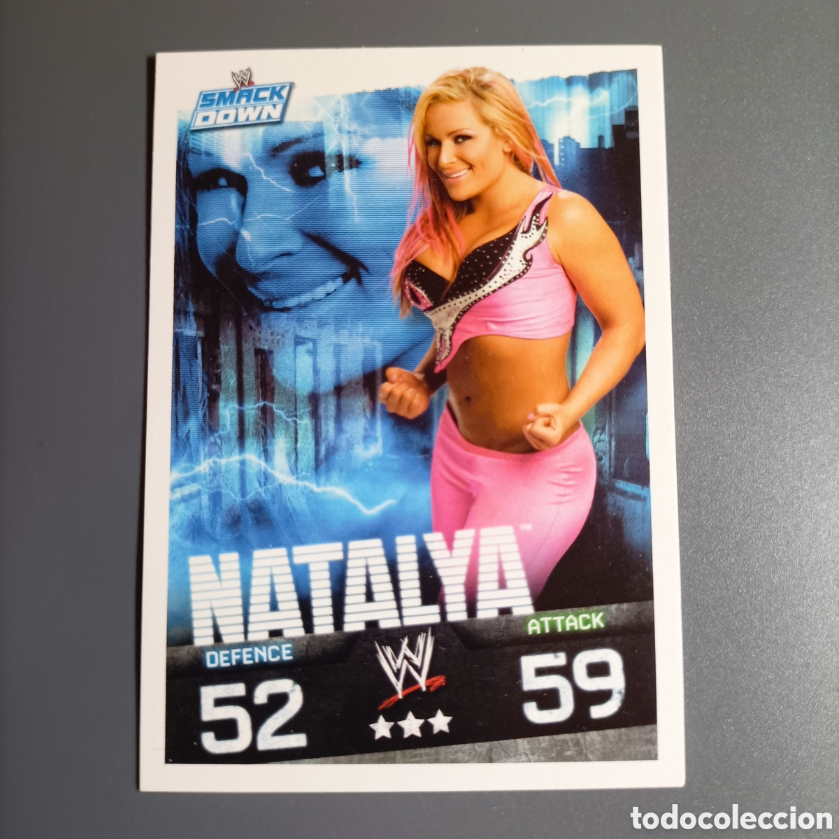 Cromos de f&uacute;tbol: CARTA WWE Topps Slam Attax Evolution 2009 - NATALYA