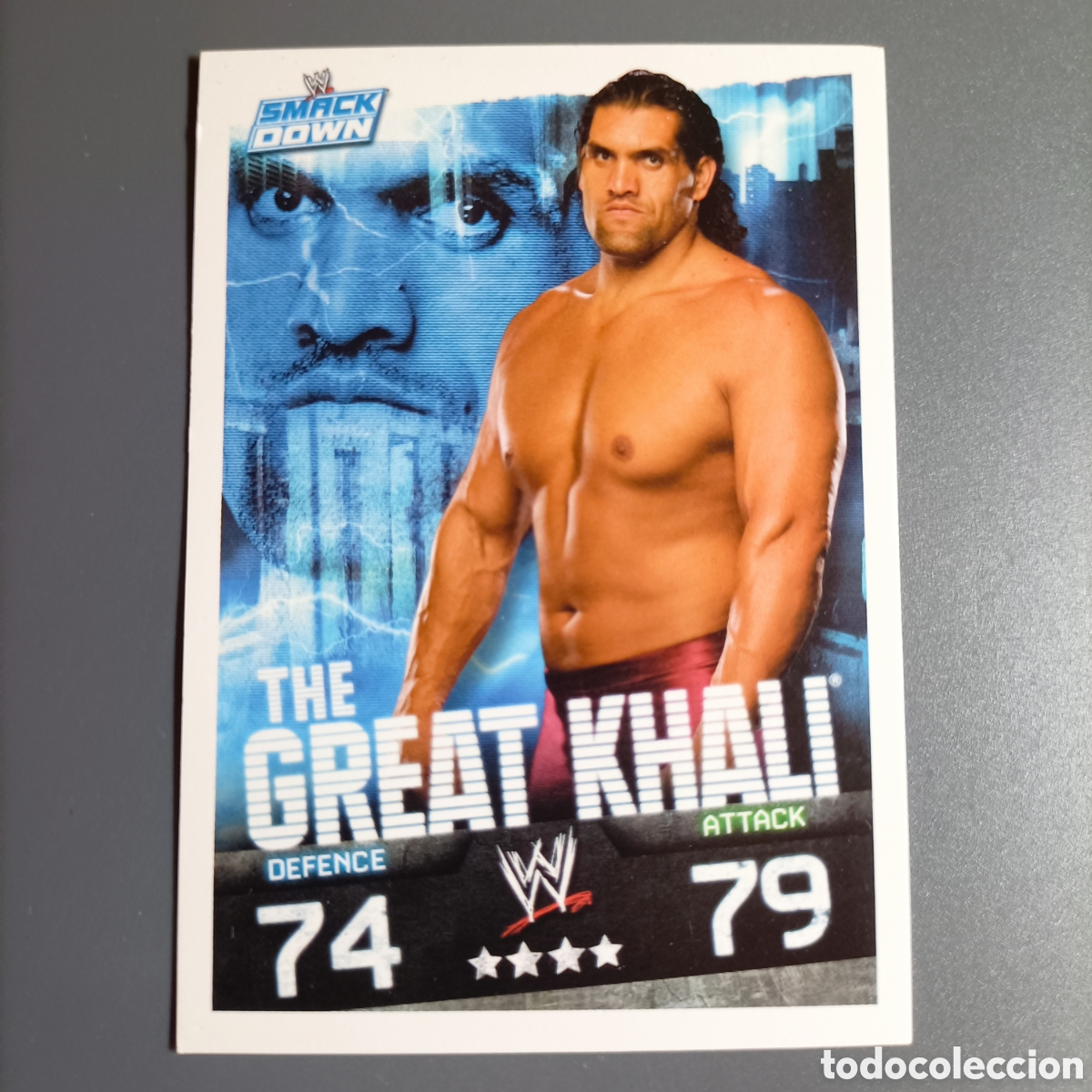 Fu&szlig;ball-Sticker: CARTA WWE Topps Slam Attax Evolution 2009 - THE GREAT KHALI