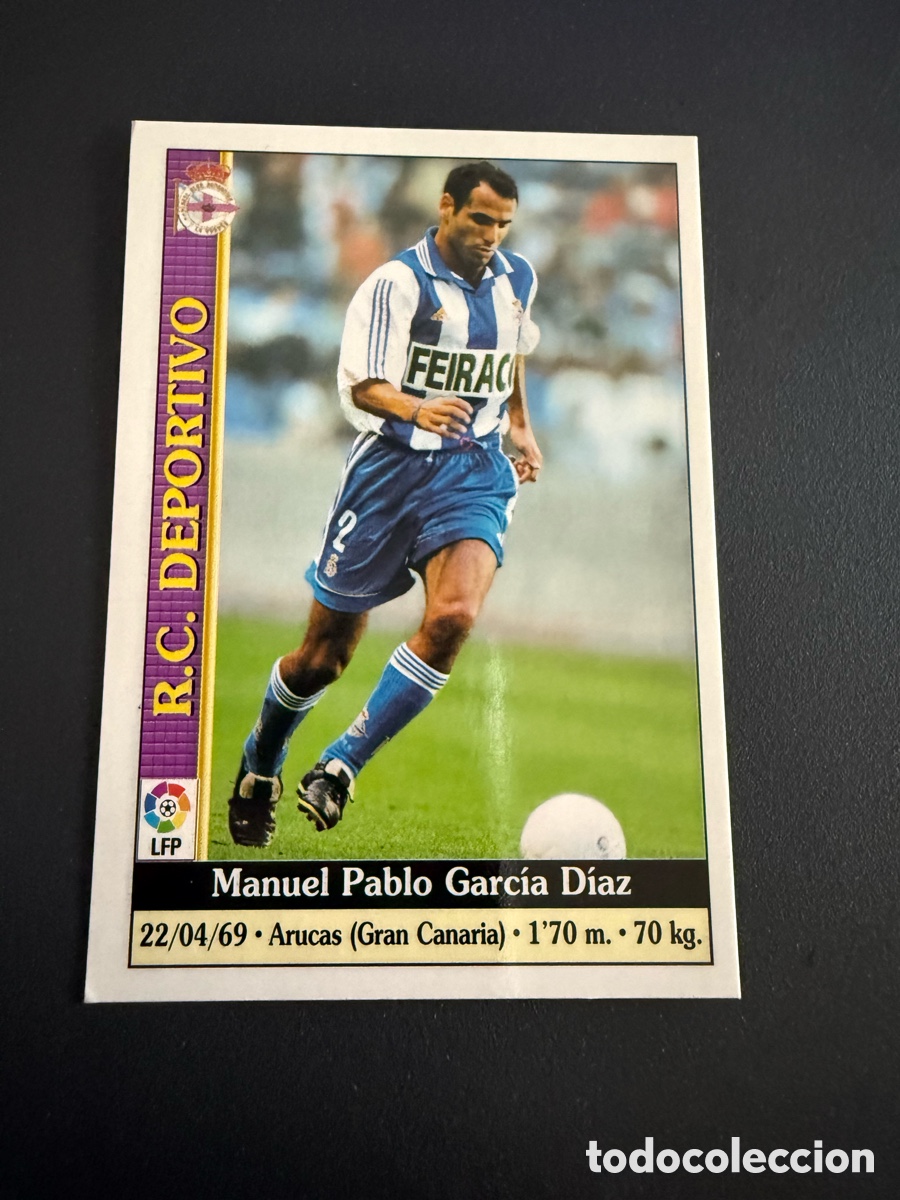 Cromos de f&uacute;tbol: MUNDICROMO 2000. n 98. MANUEL PABLO ( Deportivo)