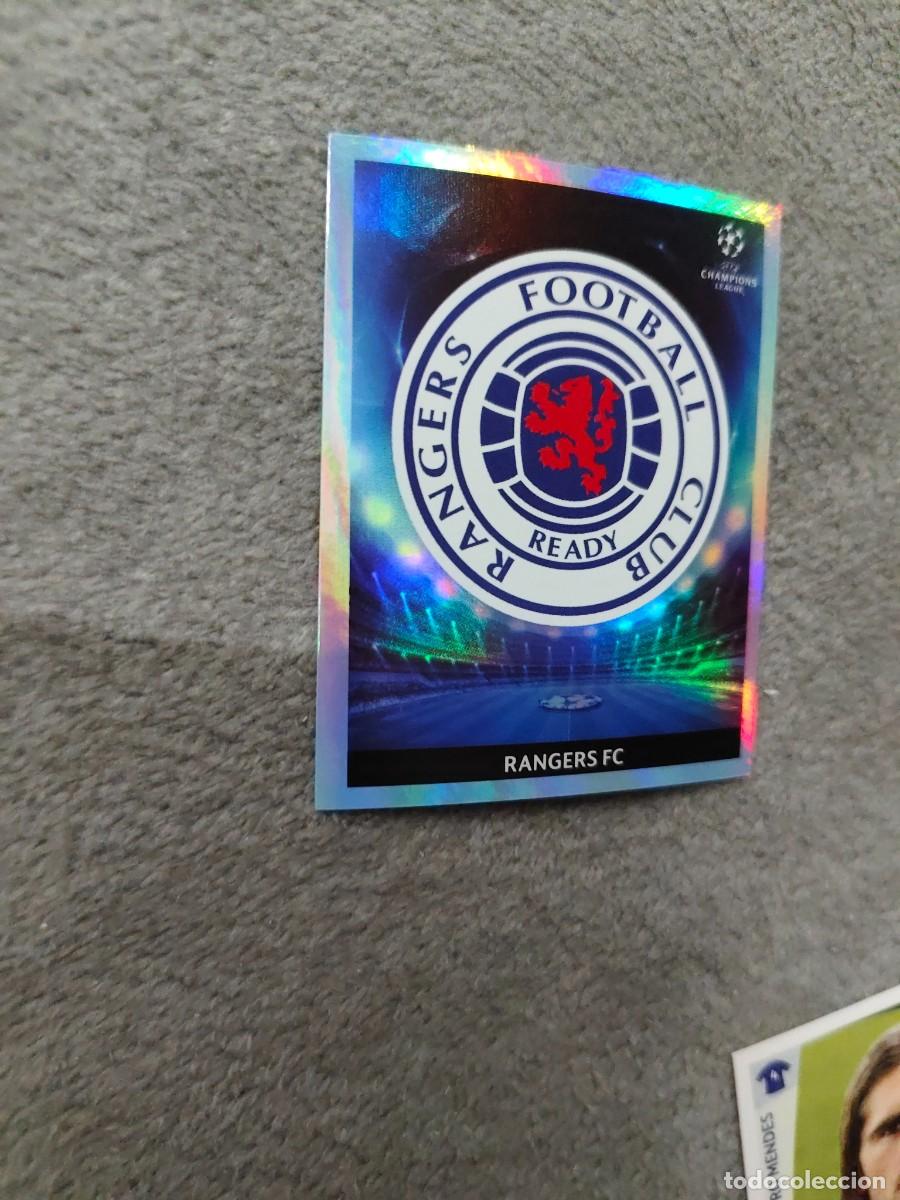 Cromos de f&uacute;tbol: 430 CHAMPIONS LEAGUE 09 10 PANINI ESCUDO LOGO RANGERS FC 2009 2010 UCL AAA