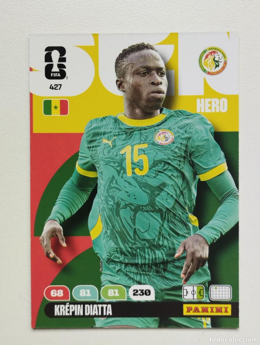 Cartes &agrave; collectionner de Football: CROMO CARD ADRENALYN PANINI MUNDIAL WORLD CUP 2026 HERO KREPIN DIATTA 427 SENEGAL